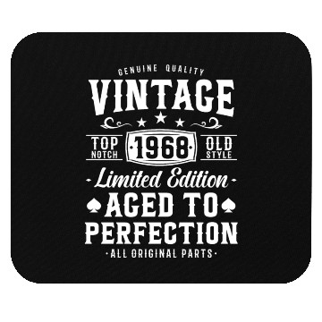 Discover Vintage 1968 Birthday Surprise Mouse Pads