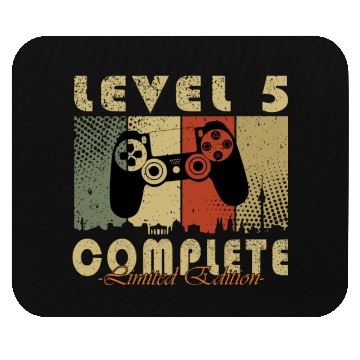 Discover 5th birthday level 5 gamer gift Mouse Pads