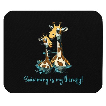 Discover swimming is my therapy - lifeguard Mouse Pads