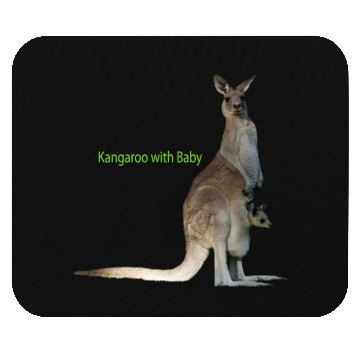 Discover baby with kangaroo Mouse Pads