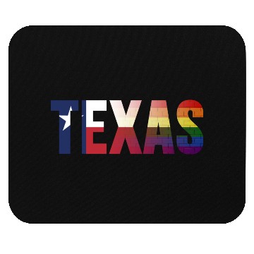 Discover Rainbow Texas Flag Design for proud LGBT+ Texan Mouse Pads