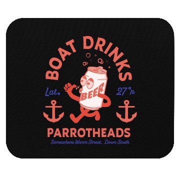 Discover Boat DRINKS Mouse Pads