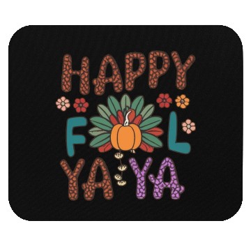 Discover Happy Fall Ya thanksgiving Mouse Pads Design Autumn