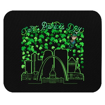Discover St. Louis Missouri Saint Patrick's Day Mouse Pads