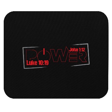 Discover POWER- Inspired by Scripture, bible verse decor Mouse Pads