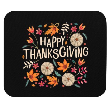 Discover Happy Fall Ya All Thanksgiving Autumn Design Mouse Pads