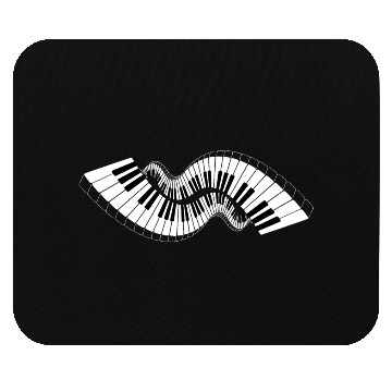 Discover Piano Keyboard Waves Mouse Pads