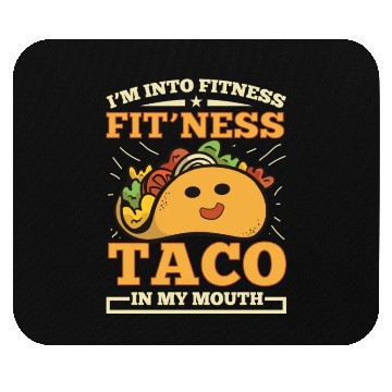 Discover Fitness, Taco, Funny, Gym, Mouse Pads