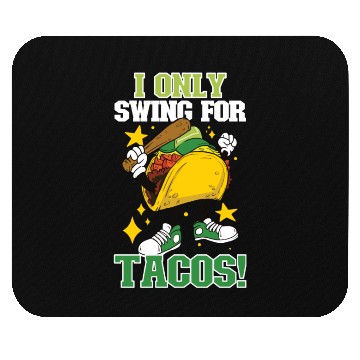 Discover Taco Mexican Food Baseball Card Baseball Player Mouse Pads