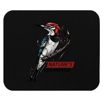 Discover Nature's Drummer: Woodpecker Mouse Pads