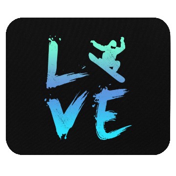 Discover LOVE Snowboarding Freestyle Winterpark Snowboard Mouse Pads