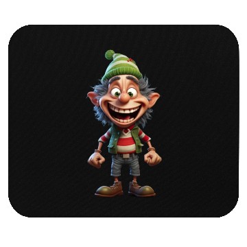 Discover Joyful Christmas Cartoon Festive Frolics Mouse Pads