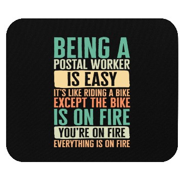 Discover Mailman Mouse Pads, Being A Postal Worker Is Easy It's