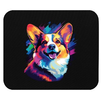 Discover Watercolor Colorful Corgi Mouse Pads