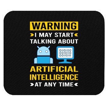 Discover Warning Artificial Intelligence AI Mouse Pads