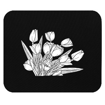 Discover Tulip Gardening Bouquet Mouse Pads