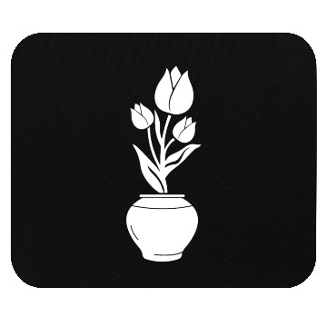 Discover Tulip Gardening Vase Mouse Pads