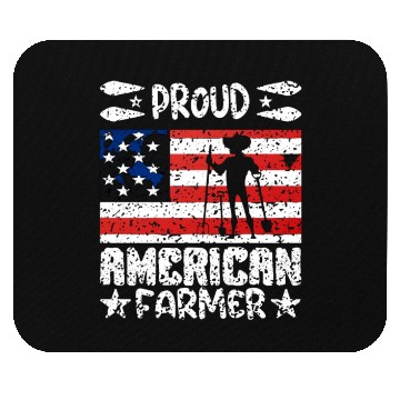 Discover Proud american farmer quote Mouse Pads