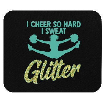 Discover I Cheer So Hard I Sweat Glitter Cheerleader Cheerl Mouse Pads