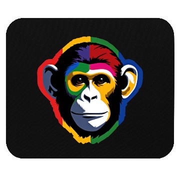 Discover Bold and Colorful Monkey Graphic Design Mouse Pads