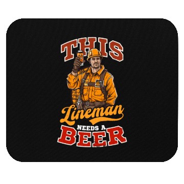 Discover Lineman Pole This Lineman Needs Beer Mouse Pads