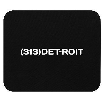 Discover 313 Detroit Phone Number Mouse Pads