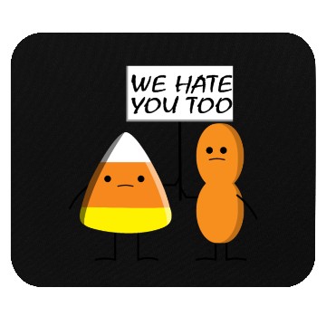 Discover Candy Corn and Circus Peanut, Cute and Sassy Candy Mouse Pads