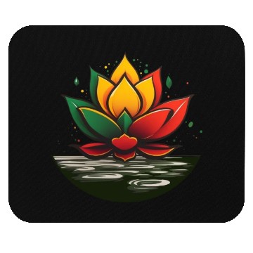 Discover Reggae Lotus Mouse Pads