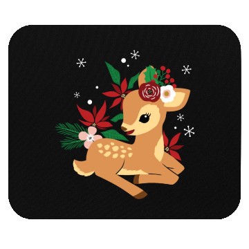 Discover Christmas Deer Reindeer Christmas Mouse Pads