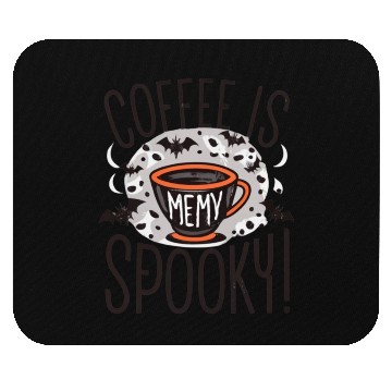 Discover Coffee Halloween Spooky Mouse Pads