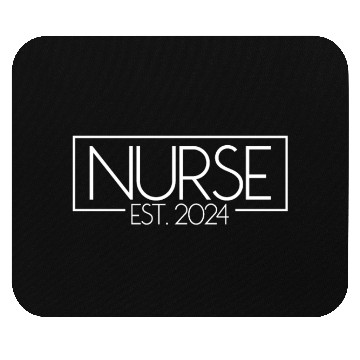 Discover Nurse Est. 2024 Nursing Nurse Gift RN 2024 Nurse Mouse Pads