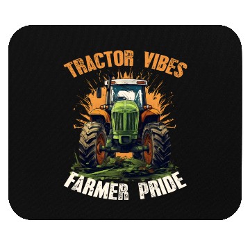 Discover Tractor Vibes Farmer Pride Agriculture Gift Mouse Pads