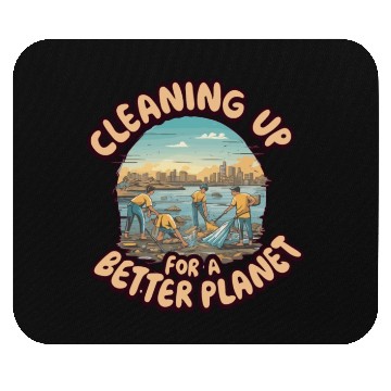 Discover CLEANING UP FOR A BETTER PLANET Mouse Pads
