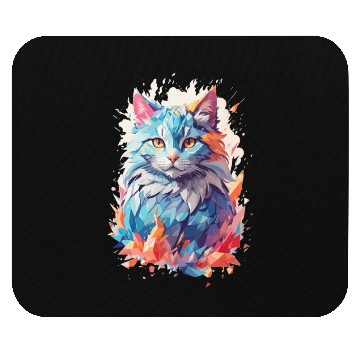 Discover Cute Crystal Fantasy Cat Design Mouse Pads