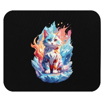 Discover Cute Crystal Fantasy Cat Design Mouse Pads