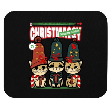 Discover Santa Claws is Coming! ( Christmas ) Mouse Pads