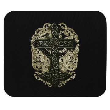 Discover tree celtic cross Mouse Pads