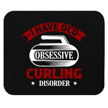 Discover I Have OCD Obsessive Curling Disorder Ice Sport Cu Mouse Pads