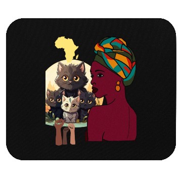 Discover BLACK HISTORY CAT Mouse Pads