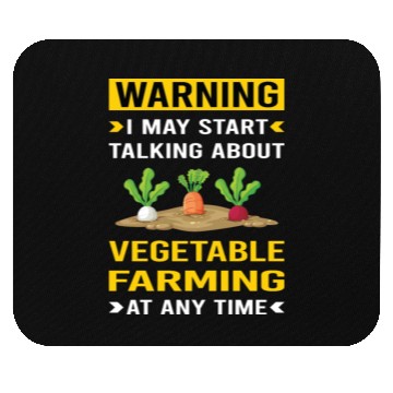 Discover Warning Vegetable Farming Farm Farmer Mouse Pads