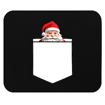 Discover Fake Pocket snata claus Mouse Pads
