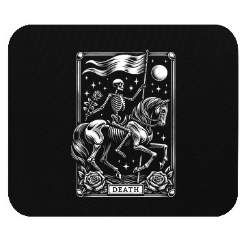 Discover Death Tarot Card Horror Design Mouse Pads