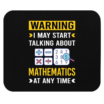 Discover Warning Mathematics Math Maths Mouse Pads