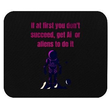 Discover Funny AI and Aliens Mouse Pads