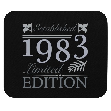 Discover Established 1983 40th Birthday Mouse Pads