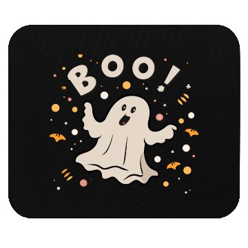 Discover Halloween Cute Ghost Funny Boot Scootin Spooky Mouse Pads