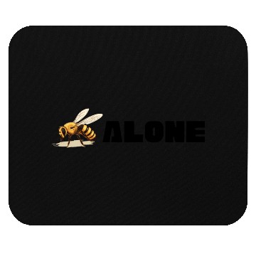 Discover Bee Alone Graphic Mouse Pads