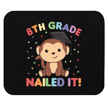 Discover Kids 8th Grade Nailed It Monkey Graduation Mouse Pads