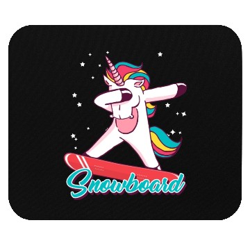 Discover Snowboard Girls Snowboarding Unicorn Mouse Pads