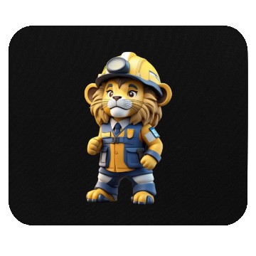 Discover Roaring Leadership: The Lion Engineer Mouse Pads